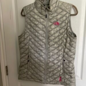 The North Face Gray Quilted Vest
